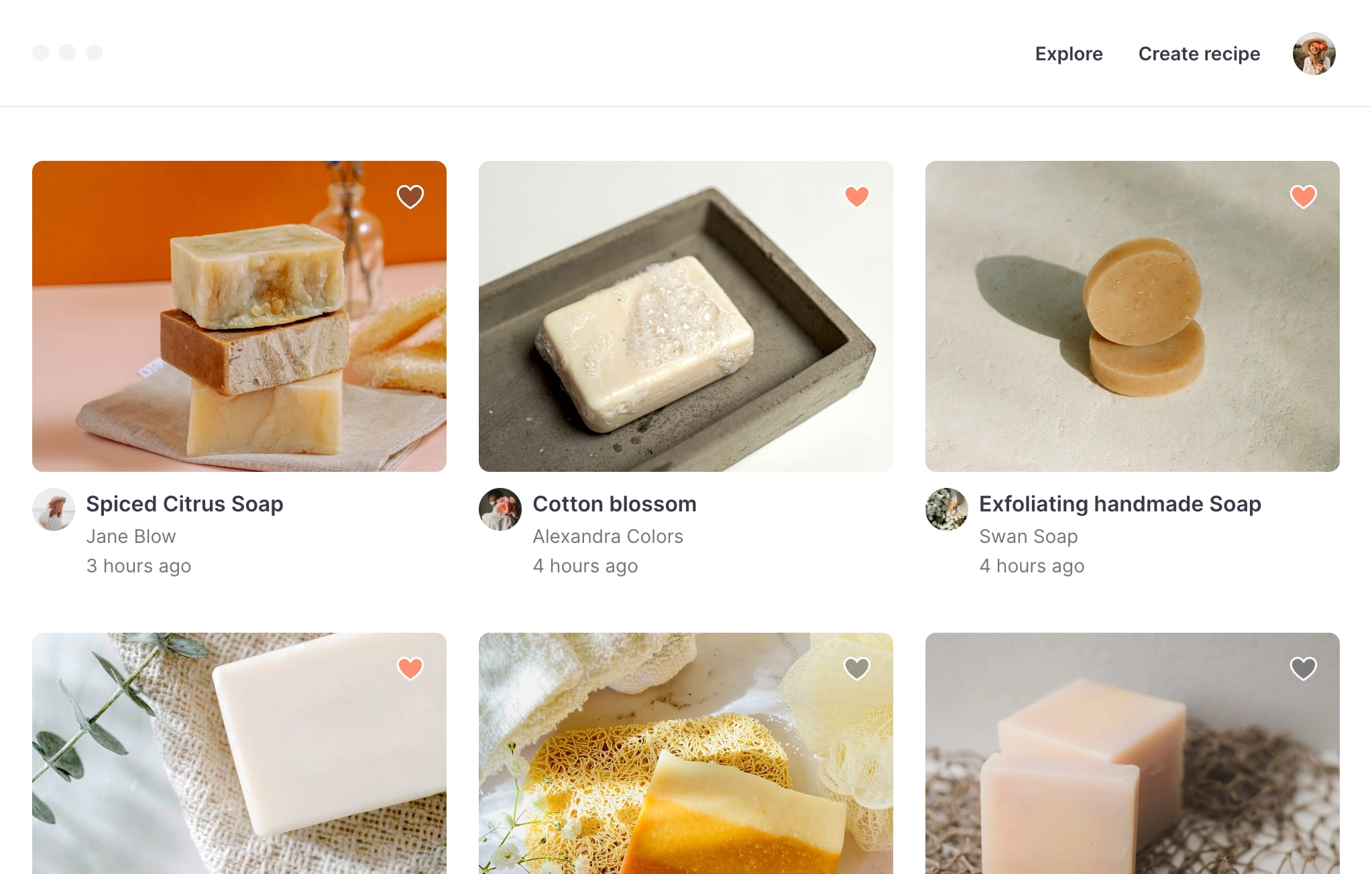 Soapr empowers you with the only tools you need to create, curate and refine your favorite soaps.